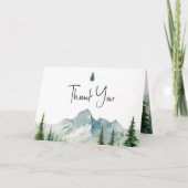 Mountain Wilderness Baby shower Dank u kaart (Voorkant)