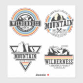 Mountain Wilderness Badge Sticker (Vel)
