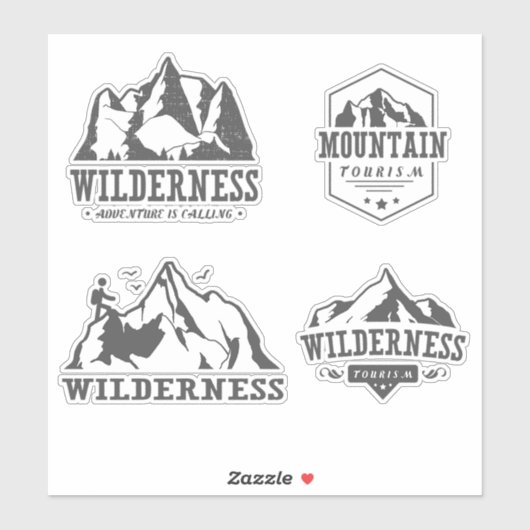 Mountain Wilderness-embleem Sticker (Vel)