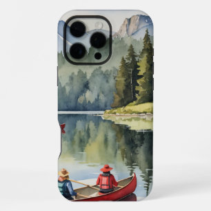 Mountain Wilderness Red Canoe Lake iPhone 16 Pro Max Hoesje