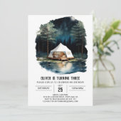 Mountain Wilderness Uitnodiging voor verjaardag (Staand voorkant)