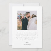 Mountain Wildflower | Foto bruiloft Hartelijk dank Bedankkaart (Achterkant)