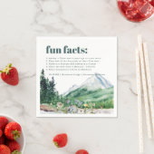 Mountain Wildflower | Fun Facts Wedding Napkins Servet (Insitu)