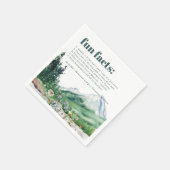 Mountain Wildflower | Fun Facts Wedding Napkins Servet (Hoek)