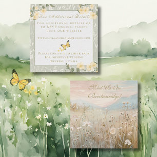 Mountain Wildflower Garden Wedding Details Kaart