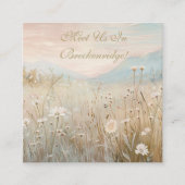 Mountain Wildflower Garden Wedding Details Kaart (Voorkant)