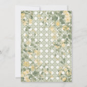 Mountain Wildflower Garden Wedding Invitation Kaart (Achterkant)