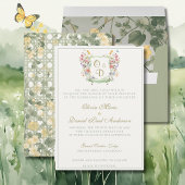 Mountain Wildflower Garden Wedding Invitation Kaart