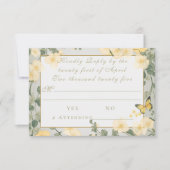 Mountain Wildflower Garden Wedding RSVP Card (Voorkant)