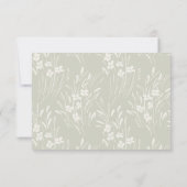 Mountain Wildflower Garden Wedding RSVP Card (Achterkant)