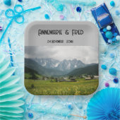 Mountain Wildflower in de buitenlucht Papieren Bordje (Feest)