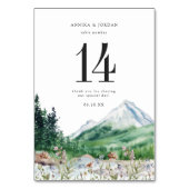 Mountain Wildflower | Kaart tabelnummer (Achterkant)