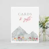 Mountain Wildflower Kaarten & Cadeaubord (Staand voorkant)