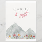 Mountain Wildflower Kaarten & Cadeaubord (Voorkant)