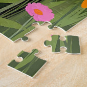 Mountain Wildflower Meadow Puzzle - Alpine Lake La Legpuzzel (Zijkant)