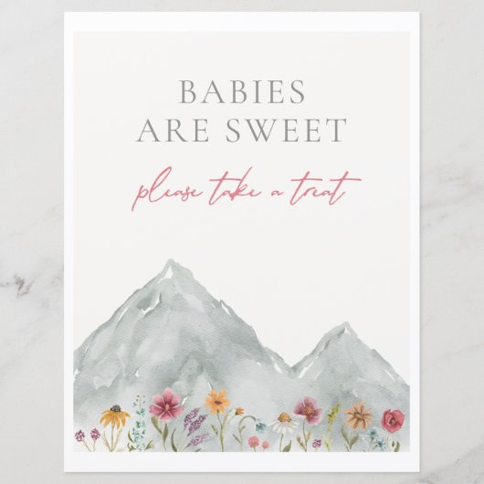 Mountain Wildflower Treat teken (Voorkant)