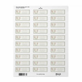 Mountain Wildflower Tuin Envelope Retouradres Etiket (Full Sheet)