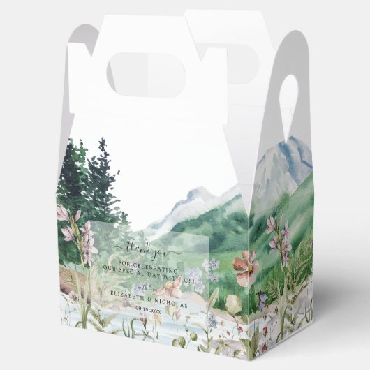 Mountain Wildflower | Weddenschap Hartelijk dank Bedankdoosjes (Geopend)