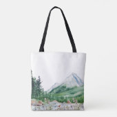 Mountain Wildflower | Welkom bruiloft Tote Bag (Achterkant)