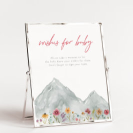 Mountain Wildflower wensen voor Baby Sign