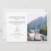 Mountain Wildflowers Floral Meadow Wedding Photo Bedankkaart (Achterkant)