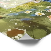 Mountain Wildflowers Floral Wedding Welcome Sign Poster (Hoek)