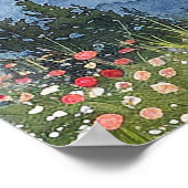 Mountain Wildflowers Floral Wedding Welkomstbord Poster (Hoek)