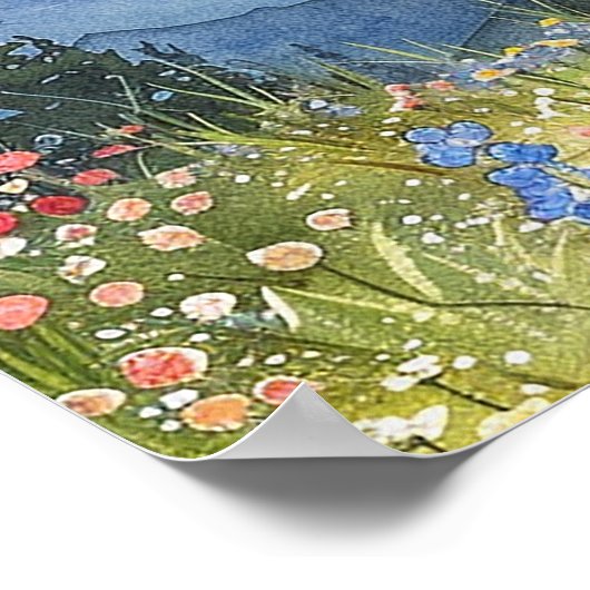 Mountain Wildflowers Retirement Party Welkomstbord Poster (Hoek)