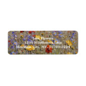 Mountain Wildflowers Retouradreslabel Etiket (Voorkant)