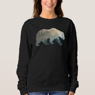 Mountain Wildlife Bear Silhouette Foggy Tree Natur Trui