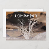 MOUNTAIN WINTER-INVITATIE FEESTDAGENKAART (Voorkant / Achterkant)