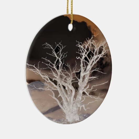 MOUNTAIN WINTER KERAMISCH ORNAMENT (Rechts)