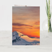 Mountain Winter Weduwfoto Hartelijk dank Bedankkaart (Achterkant)