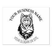 Mountain Wolf, Custom Business, Large Rubberstempel (Afrduk)