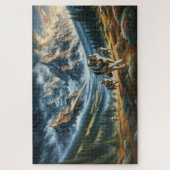 Mountain Wolf Pack, Wolf Family, Wilderness Legpuzzel (Verticaal)