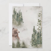 Mountain Woodland Animal Post Bruiloft Brunch Kaart (Achterkant)