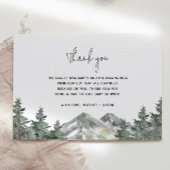 Mountain Woodland Baby shower Dank je kaarten