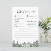 Mountain Woodland Baby Voorspellingen en Advieskaa (Staand voorkant)