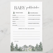 Mountain Woodland Baby Voorspellingen en Advieskaa (Voorkant)