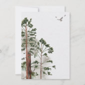 Mountain Woodland forest Animals Wedding Kaart (Achterkant)