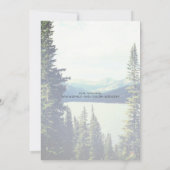 Mountain Woodland Forest Lakeside bruiloft © Kaart (Achterkant)