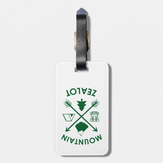 Mountain Zealot Bagagelabel (Achterkant verticaal)