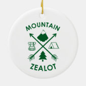 Mountain Zealot Keramisch Ornament (Achterkant)