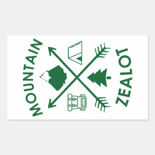 Mountain Zealot Rechthoekige Sticker