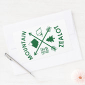 Mountain Zealot Rechthoekige Sticker (Envelop)