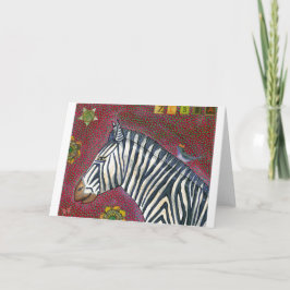 Mountain Zebra Wenskaart Feestdagen Kaart