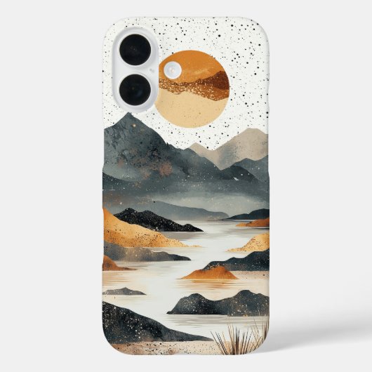 Mountain Zen Circle telefoonhoesje Case-Mate iPhone Case (Achterkant)