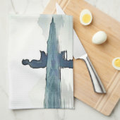 Mountain Zen Vreedzame Meditatie Ontwerp Theedoek (Quarter Fold)