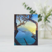 Mountain Zwavel Crater Blue Pond Lijst Briefkaart (Staand voorkant)