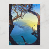 Mountain Zwavel Crater Blue Pond Lijst Briefkaart (Voorkant)